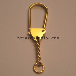 Gold carabiner keychain