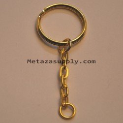 Gold O-Form keychain