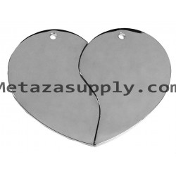 Metaza Couple Heart Gold pendant, 52x38