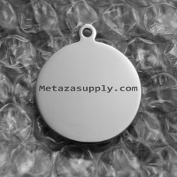 Metaza Round silver pendant, 27x27