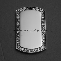Metaza Square silver pendant, 25x25