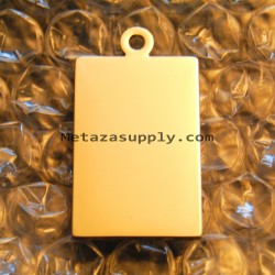 Metaza Rectangle Gold pendant, 20x30
